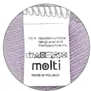 Czapka dziecięca MOLTI LUMI 50-52 jasny fiolet | Wełna merino