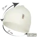 Czapka dziecięca MOLTI 50-52 śmietanka - 100% Wełna Merino