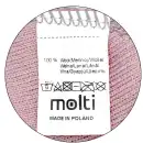 Czapka dziecięca MOLTI 100% Wełna Merino Jasny Róż 50-52cm