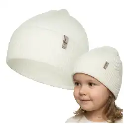 Czapka dziecięca MOLTI 50-52 śmietanka - 100% Wełna Merino