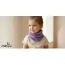 Komin dziecięcy MOLTI LUMI jasny fiolet | 100% Wełna Merino