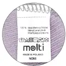 Komin dziecięcy MOLTI LUMI jasny fiolet | 100% Wełna Merino