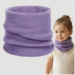 Komin dziecięcy MOLTI LUMI jasny fiolet | 100% Wełna Merino