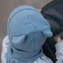 Komplet dziecięcy Molti Nomi z wełny merino 48-50 błękitny