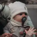 Komplet Dzieciecy Molti Nomi Czapka z Uszkami Wełna Merino 100%