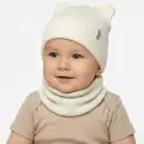 Komplet dziecięcy MOLTI NOMI 48-50 - Wełna Merino - Śmietanka