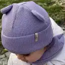 Komplet dziecięcy Molti Nomi z wełny merino - czapka i komin
