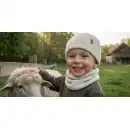 Komplet dziecięcy MOLTI LUMI 50-52 śmietanka - 100% wełna merino