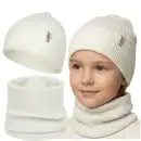 Komplet dziecięcy MOLTI LUMI 50-52 śmietanka - 100% wełna merino