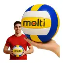 Piłka do siatkówki MOLTI PS001 Żółto-Niebieska r.5 - Treningowa