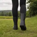 Lekkie Kalosze Damskie MOLTI GAR01 Czarne - Wodoodporne i Wygodne