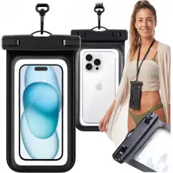 Wodoszczelne etui na telefon Molti EW001 czarne do 7 cali