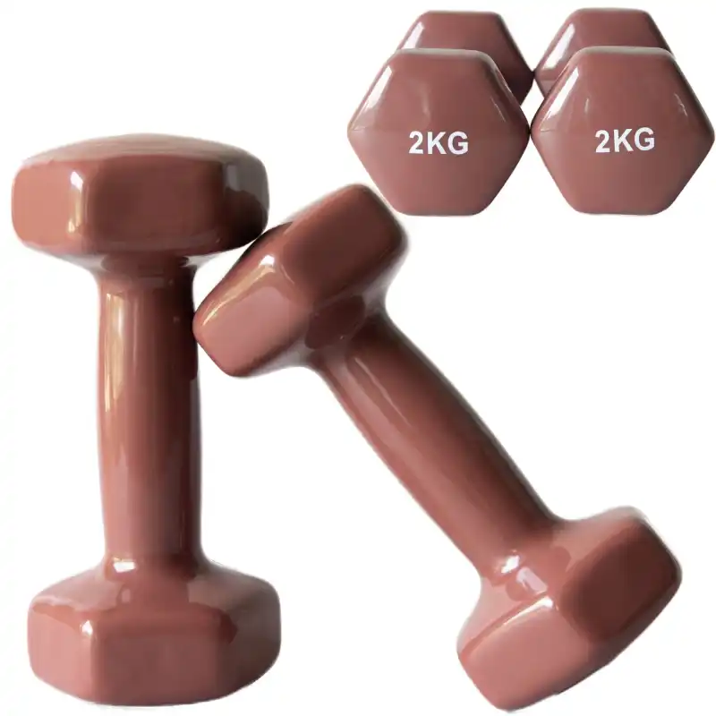 Hantle Winylowe MOLTI 2x2kg - Zestaw do Ćwiczeń i Fitnessu