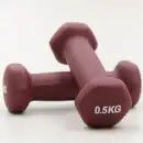 Hantle Neoprenowe Molti 2x0,5kg Burgund - Zestaw do Fitness i Jogi