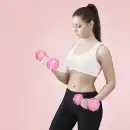 Hantle Kompozytowe MOLTI 2x1kg Różowe – Zestaw do Ćwiczeń Fitness