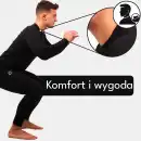 Bielizna termoaktywna meska MOLTI czarna L - Antybakteryjna i ciepla