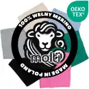 Komin zimowy z wełny merino MOLTI K100 Khaki - Ciepły i Stylowy
