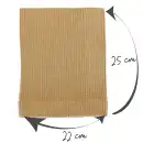 Komin Zimowy z Wełny Merino MOLTI K100 Camel - Ciepły i Stylowy