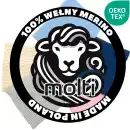 Niebieska czapka dziecięca MOLTI 100% wełna merino - rozmiar 52-54