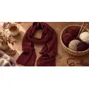 Szalik damski MOLTI SZD101 burgundowy | Elegancki dodatek