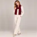Szalik damski MOLTI SZD101 burgundowy | Elegancki dodatek