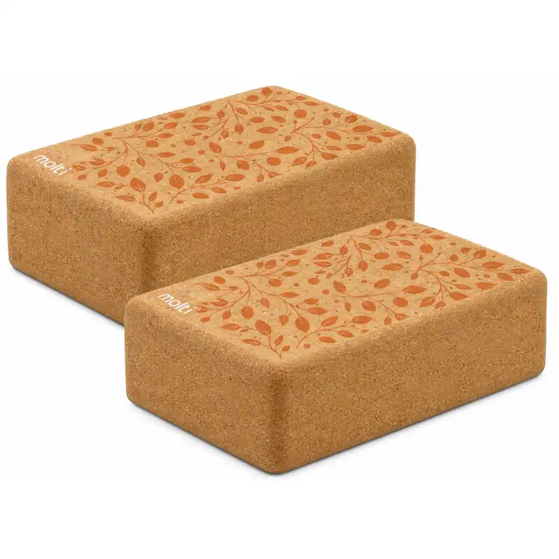 Kom Kostki do jogi MOLTI KJ003 korkowe 2 szt.