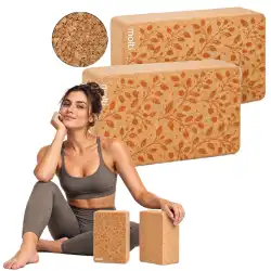 Kostki do jogi korkowe MOLTI KJ003 2 szt. - Stabilne i Ekologiczne