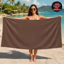 Ręcznik MOLTI RS001 Ciemny Brąz 180x90cm - Miękki i Chłonny