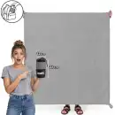 Szary Ręcznik MOLTI RS004 200x180cm | Duży i Miękki Ręcznik Kąpielowy