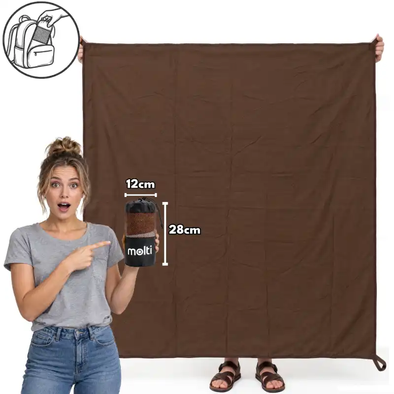 Ręcznik MOLTI RS004 ciemny brąz 200x180cm