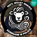 Czapka męska z wełny merino Molti khaki - ciepła i wygodna