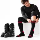 Czarne skarpety narciarskie Molti z wełną Merino 35-38 | Sklep