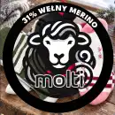 Skarpety narciarskie Molti SNR002 z wełną Merino beżowe 39-42