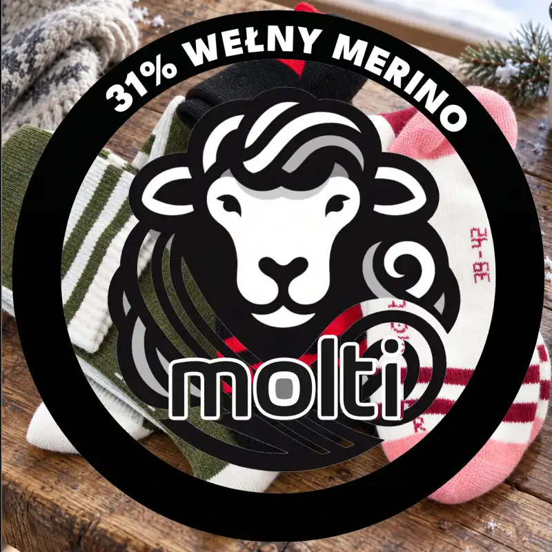 Skarpety narciarskie molti SNR002 39-42 czarne