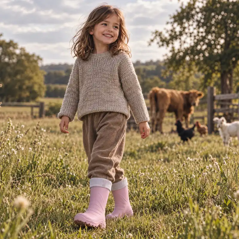 Kalosze dziecięce MOLTI TE681 jasnoróżowe 34/35