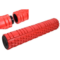 FS112 RED 68CM SKRĘCANY WAŁEK/ROLLER FITNESS HMS