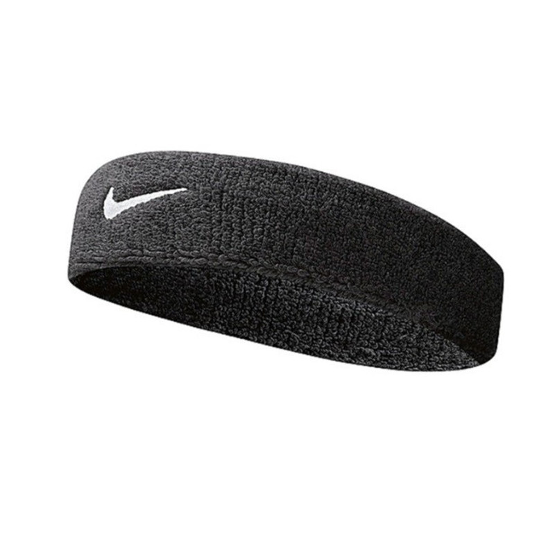 Opaska na czoło NIKE 010 czarno-biała