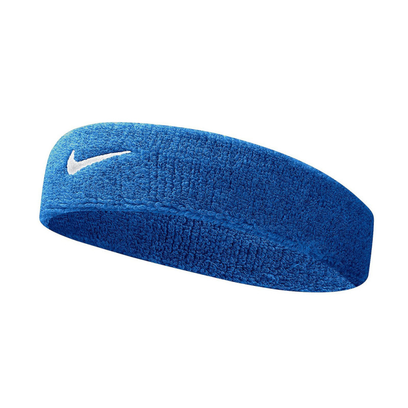 OPASKA NA CZOŁO SWOOSH NIKE 402 NIEBIESKO/BIAŁA