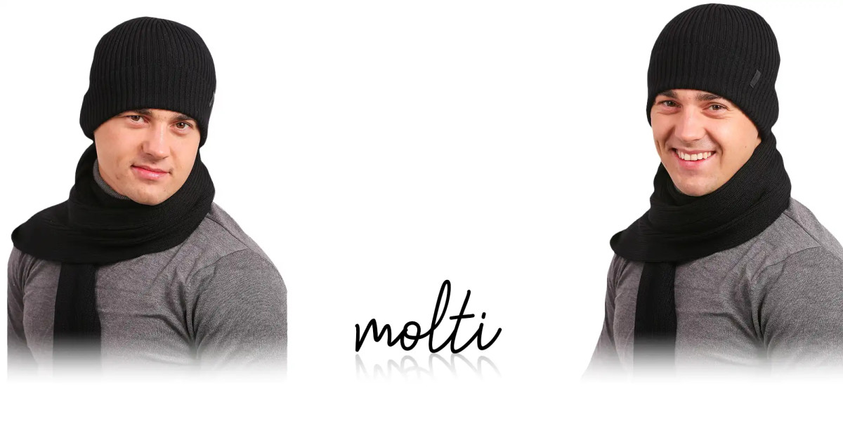 Komplet męski MOLTI CZM101+SZM100 czarny 55-60