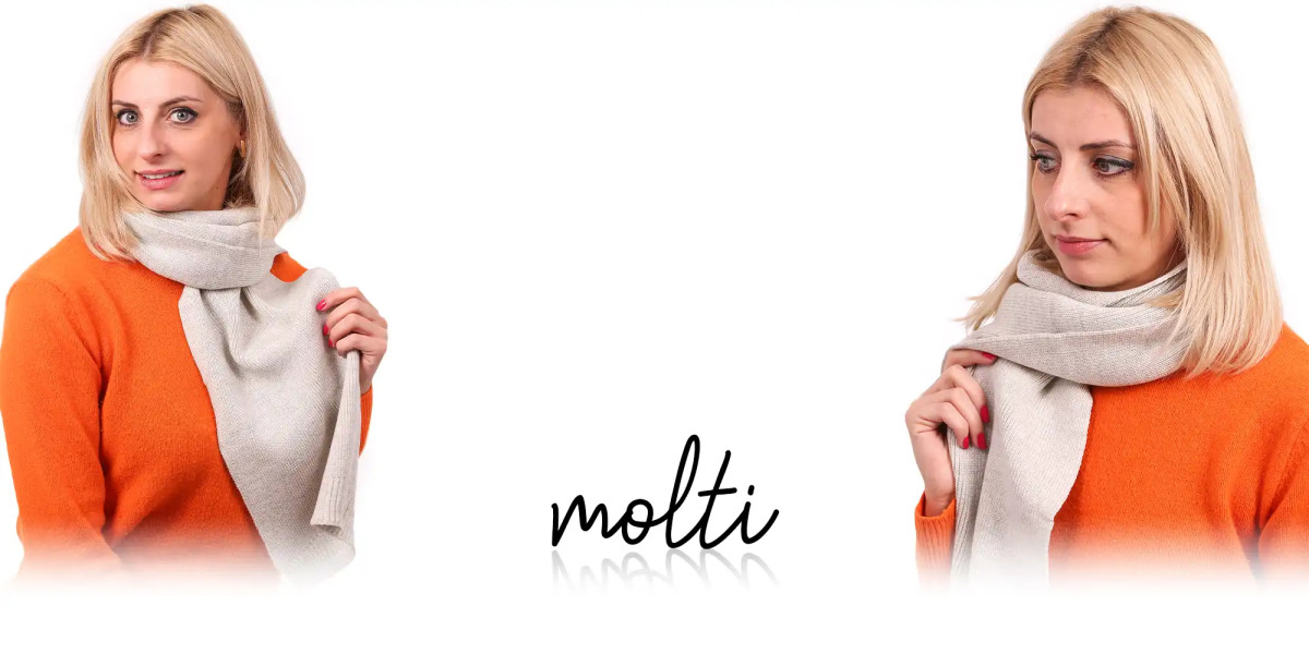 Szalik damski MOLTI SZD100 szary