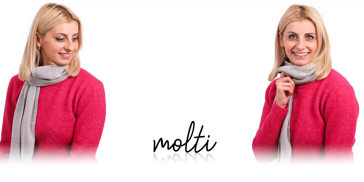 Szalik damski MOLTI SZD101 szary