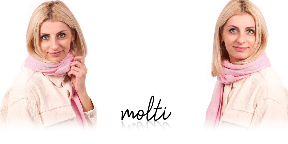 Szalik damski MOLTI SZD101 różowy