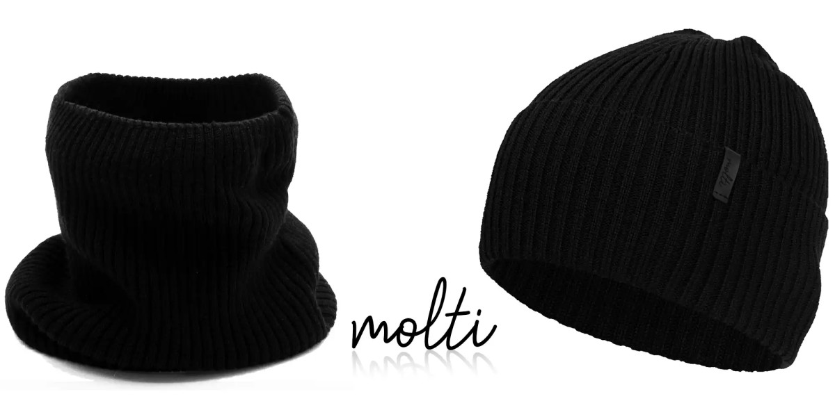 Komplet męski MOLTI CZM101+K100 czarny 55-60