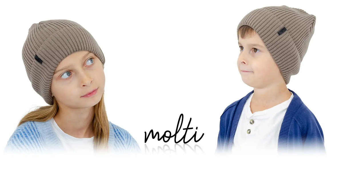 Czapka dziecięca MOLTI CZDC102 mocca 52-54