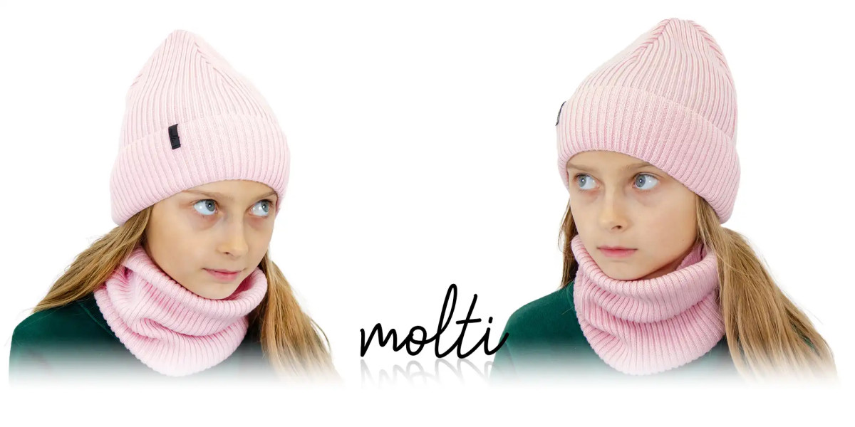Komplet dziec. MOLTI CZDC102+KDC102 różowy 52-54