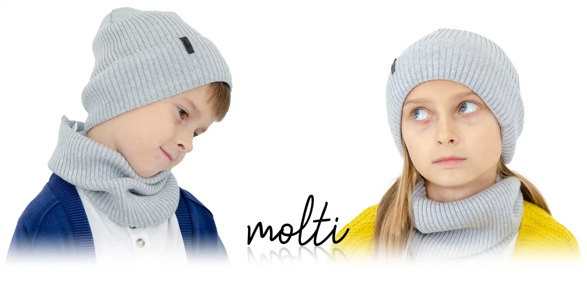 Komplet dziec. MOLTI CZDC102+KDC102 szary 52-54