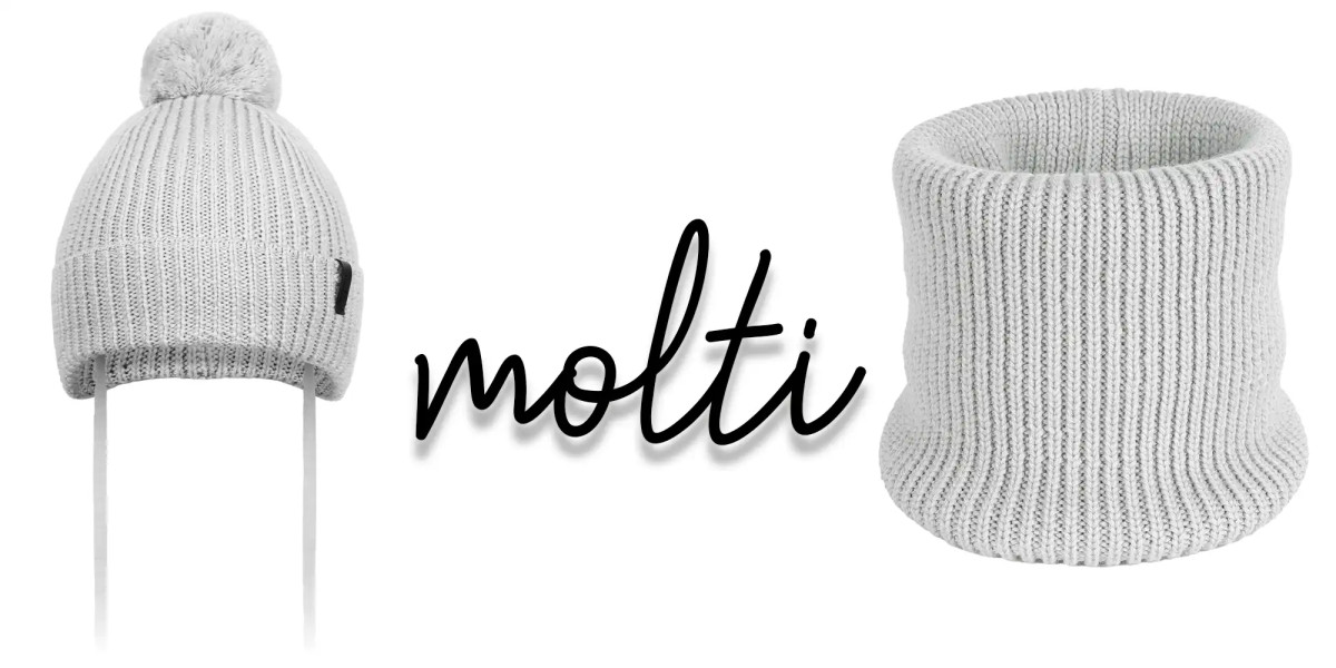 Komplet dziec. MOLTI CZDC104+KDC104 szary 46-48