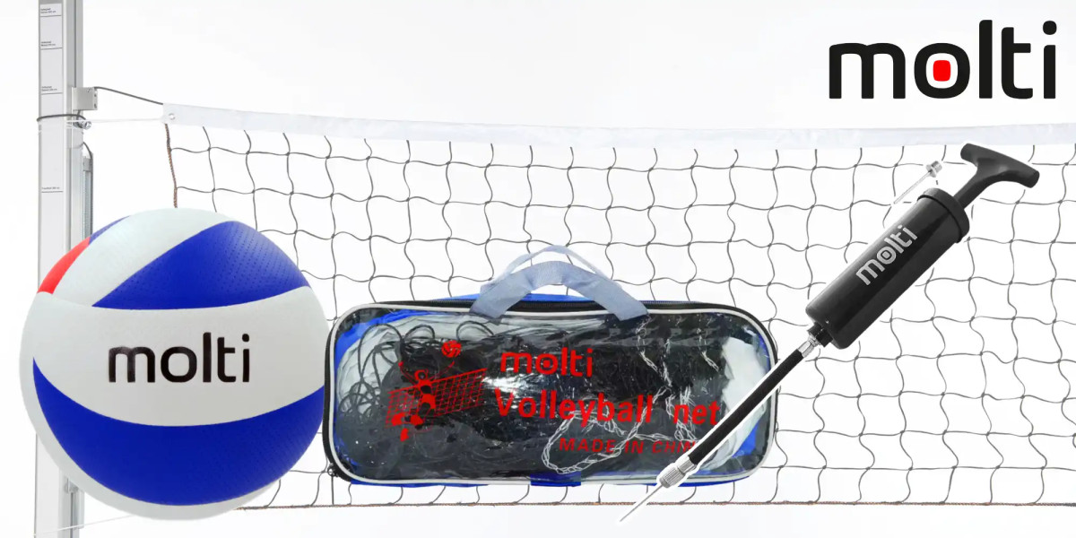 Kom Siatka MOLTI+piłka PS002 biało-grana r.5+pompk
